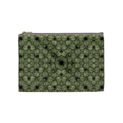 Stylized Modern Floral Design Cosmetic Bag (medium)  by dflcprints
