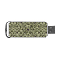 Stylized Modern Floral Design Portable Usb Flash (two Sides) by dflcprints