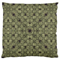 Stylized Modern Floral Design Large Flano Cushion Case (two Sides) by dflcprints