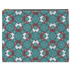 Colorful Geometric Graphic Floral Pattern Cosmetic Bag (xxxl) 