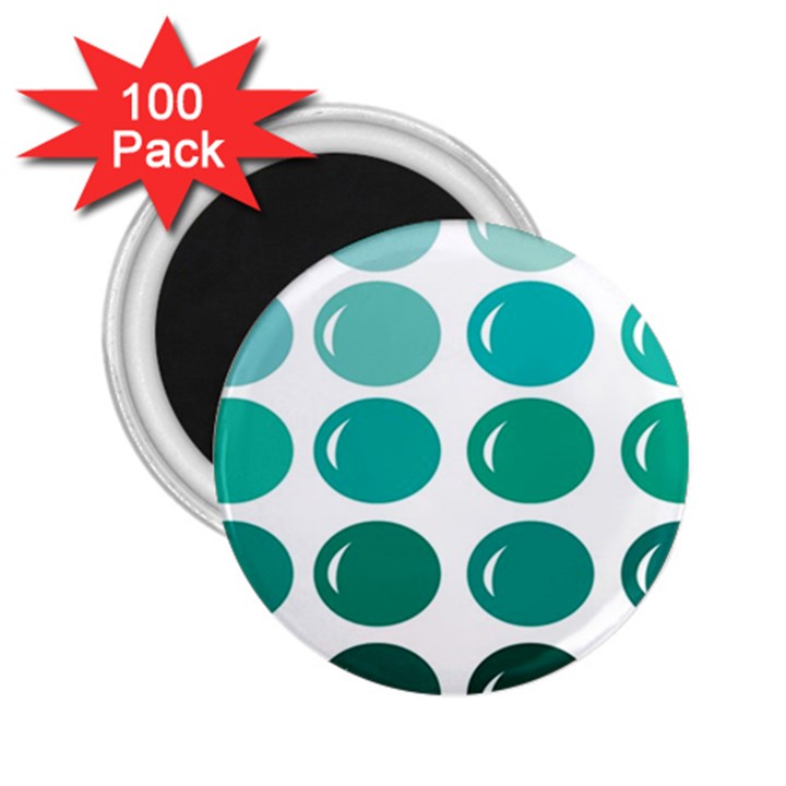 Bubbel Balloon Shades Teal 2.25  Magnets (100 pack) 