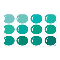 Bubbel Balloon Shades Teal Magnet (rectangular) by Mariart