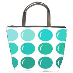 Bubbel Balloon Shades Teal Bucket Bags by Mariart