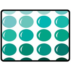 Bubbel Balloon Shades Teal Fleece Blanket (large)  by Mariart