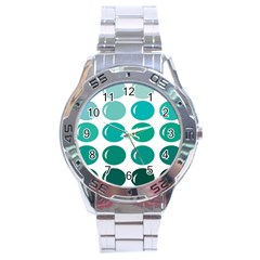 Bubbel Balloon Shades Teal Stainless Steel Analogue Watch