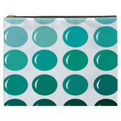 Bubbel Balloon Shades Teal Cosmetic Bag (xxxl) 