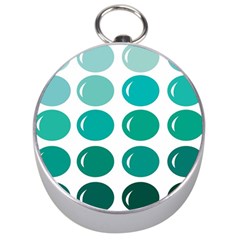 Bubbel Balloon Shades Teal Silver Compasses by Mariart