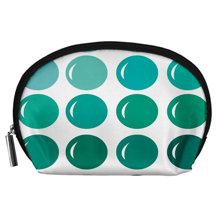 Bubbel Balloon Shades Teal Accessory Pouches (Large) 