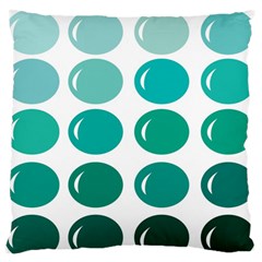Bubbel Balloon Shades Teal Standard Flano Cushion Case (one Side) by Mariart