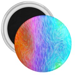 Aurora Rainbow Orange Pink Purple Blue Green Colorfull 3  Magnets