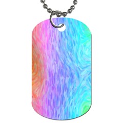 Aurora Rainbow Orange Pink Purple Blue Green Colorfull Dog Tag (one Side) by Mariart