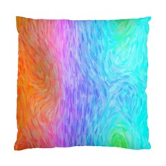 Aurora Rainbow Orange Pink Purple Blue Green Colorfull Standard Cushion Case (two Sides) by Mariart