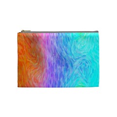 Aurora Rainbow Orange Pink Purple Blue Green Colorfull Cosmetic Bag (medium)  by Mariart