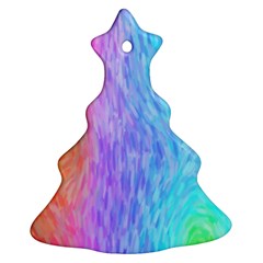 Aurora Rainbow Orange Pink Purple Blue Green Colorfull Christmas Tree Ornament (two Sides) by Mariart