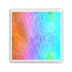 Aurora Rainbow Orange Pink Purple Blue Green Colorfull Memory Card Reader (square)  by Mariart