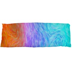 Aurora Rainbow Orange Pink Purple Blue Green Colorfull Body Pillow Case Dakimakura (two Sides) by Mariart