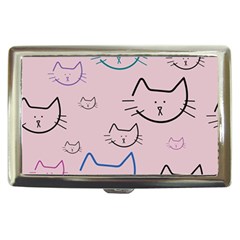 Cat Pattern Face Smile Cute Animals Beauty Cigarette Money Cases by Mariart