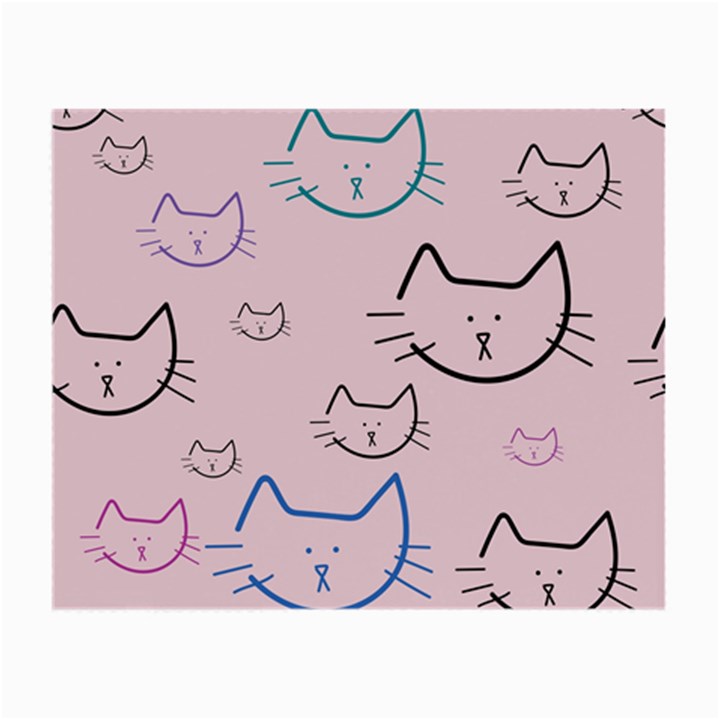 Cat Pattern Face Smile Cute Animals Beauty Small Glasses Cloth