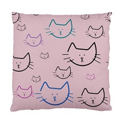 Cat Pattern Face Smile Cute Animals Beauty Standard Cushion Case (one Side) by Mariart