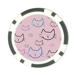 Cat Pattern Face Smile Cute Animals Beauty Poker Chip Card Guard (10 Pack) by Mariart
