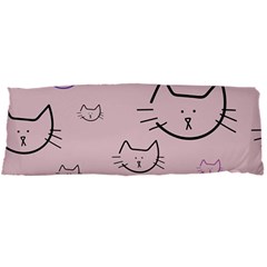 Cat Pattern Face Smile Cute Animals Beauty Body Pillow Case Dakimakura (two Sides) by Mariart