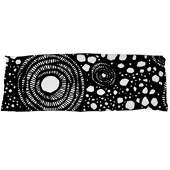 Circle Polka Dots Black White Body Pillow Case Dakimakura (two Sides)
