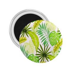 Amazon Forest Natural Green Yellow Leaf 2 25  Magnets by Mariart