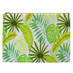 Amazon Forest Natural Green Yellow Leaf Cosmetic Bag (xxl) 