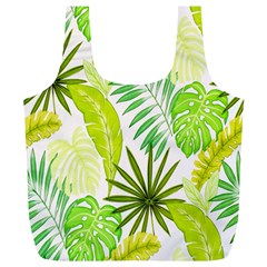 Amazon Forest Natural Green Yellow Leaf Full Print Recycle Bags (l) 