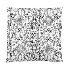 Black Psychedelic Pattern Standard Cushion Case (one Side)