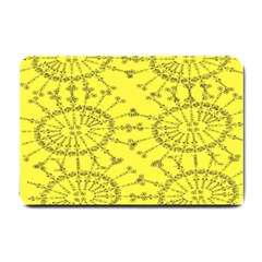 Yellow Flower Floral Circle Sexy Small Doormat 