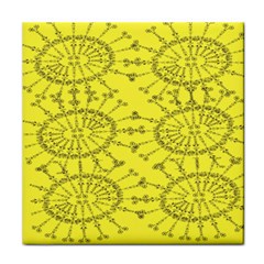 Yellow Flower Floral Circle Sexy Face Towel