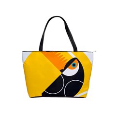 Cute Toucan Bird Cartoon Yellow Black Shoulder Handbags by Mariart