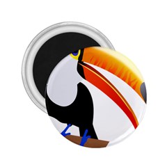 Cute Toucan Bird Cartoon Fly 2 25  Magnets by Mariart