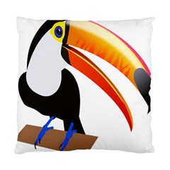 Cute Toucan Bird Cartoon Fly Standard Cushion Case (one Side)