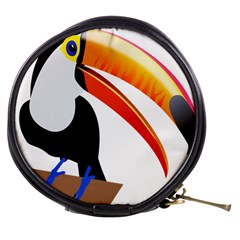 Cute Toucan Bird Cartoon Fly Mini Makeup Bags