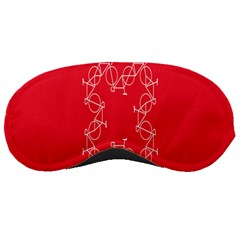 Cycles Bike White Red Sport Sleeping Masks