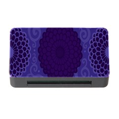 Flower Floral Sunflower Blue Purple Leaf Wave Chevron Beauty Sexy Memory Card Reader With Cf