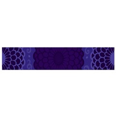 Flower Floral Sunflower Blue Purple Leaf Wave Chevron Beauty Sexy Flano Scarf (small)