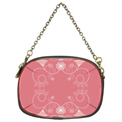 Flower Floral Leaf Pink Star Sunflower Chain Purses (two Sides)  by Mariart