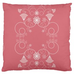 Flower Floral Leaf Pink Star Sunflower Standard Flano Cushion Case (one Side) by Mariart