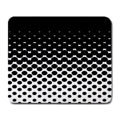 Gradient Circle Round Black Polka Large Mousepads