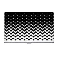 Gradient Circle Round Black Polka Business Card Holders