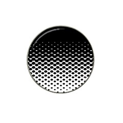 Gradient Circle Round Black Polka Hat Clip Ball Marker (10 pack)