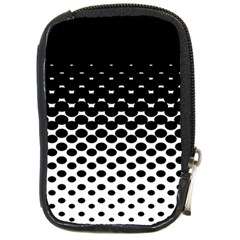 Gradient Circle Round Black Polka Compact Camera Cases