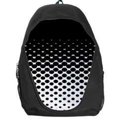 Gradient Circle Round Black Polka Backpack Bag