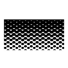 Gradient Circle Round Black Polka Satin Wrap