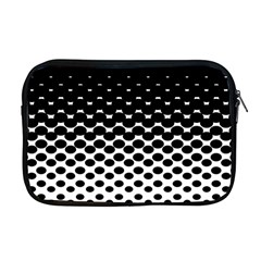 Gradient Circle Round Black Polka Apple MacBook Pro 17  Zipper Case