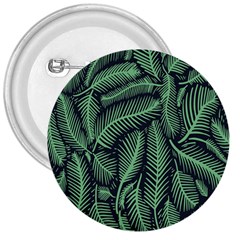 Coconut Leaves Summer Green 3  Buttons