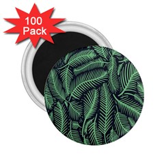 Coconut Leaves Summer Green 2 25  Magnets (100 Pack) 